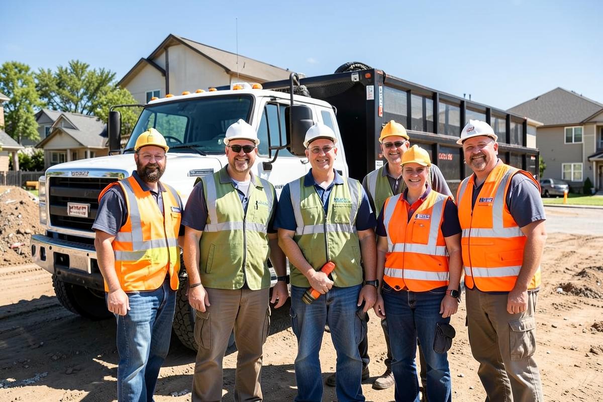 The EASE Exteriors crew at a Charlotte job site